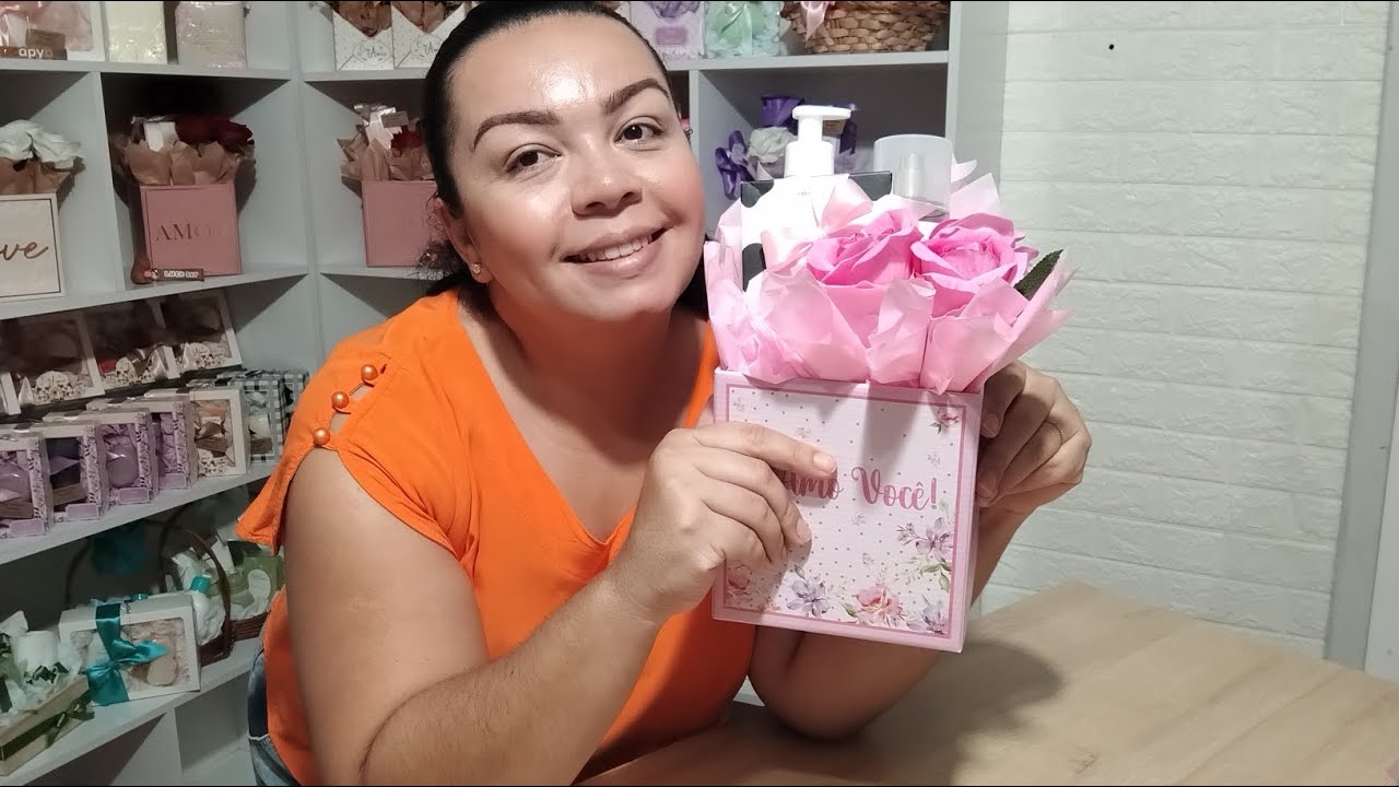 Como dar volume no cachepô | Estrutura simples para montar presentes semelhantes ao @tatirosalacos 