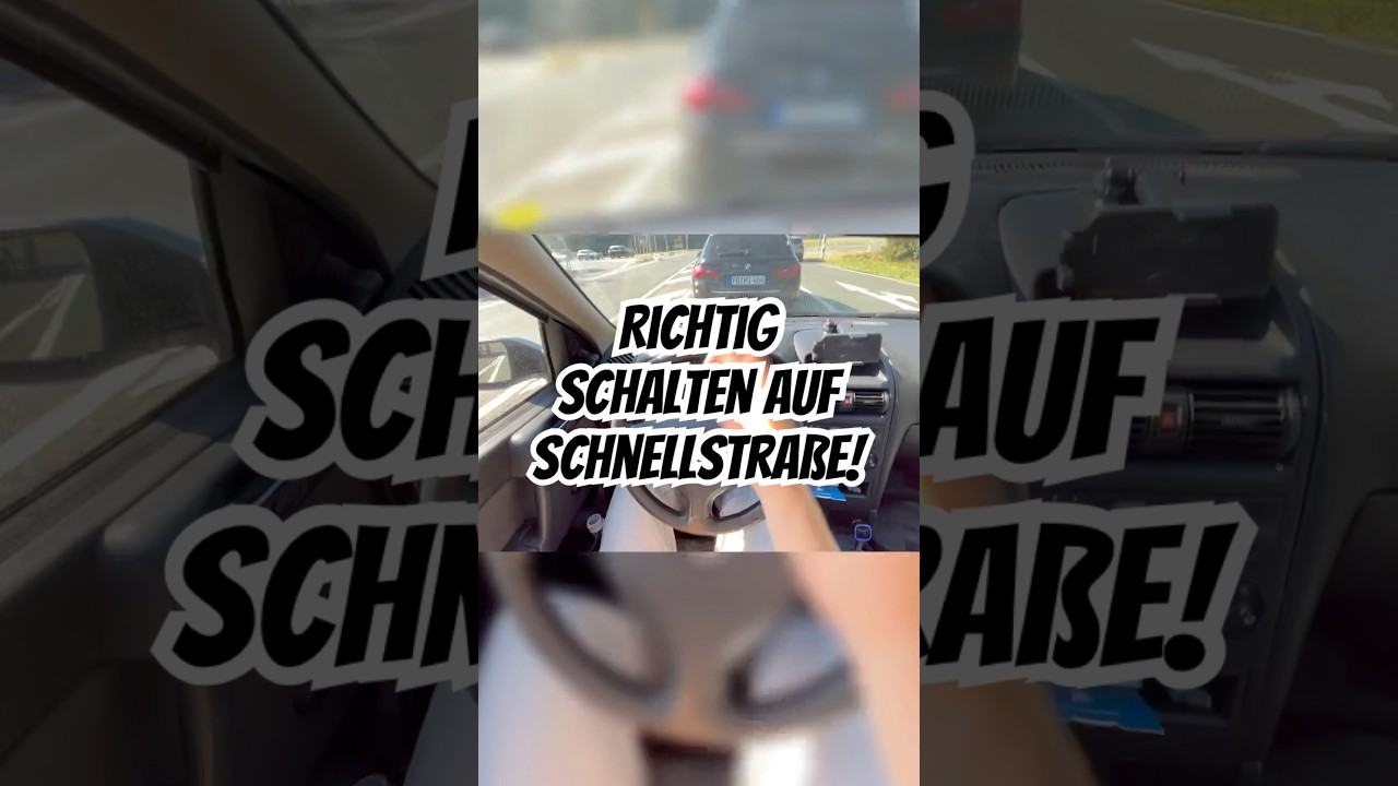 So schaltest Du richtig auf der Schnellstra&szlig;e #autotipps #fahrenlernen #fahrsch&uuml;ler #schalter