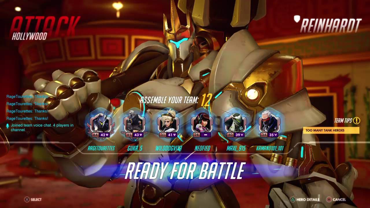 Overwatch competitive play