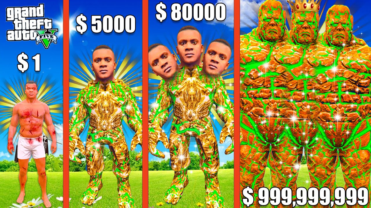FRANKLIN Growing BIGGEST ALL FATHER BLACK HULK In GTA 5!