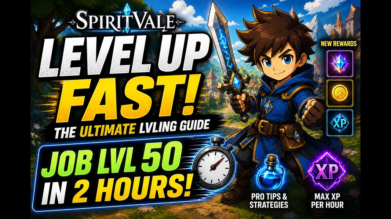 SPIRITVALE- FASTEST LEVELING GUIDE! WORKS ON EVERY CHARACTER! BASICALLY GODMODE BUILD
