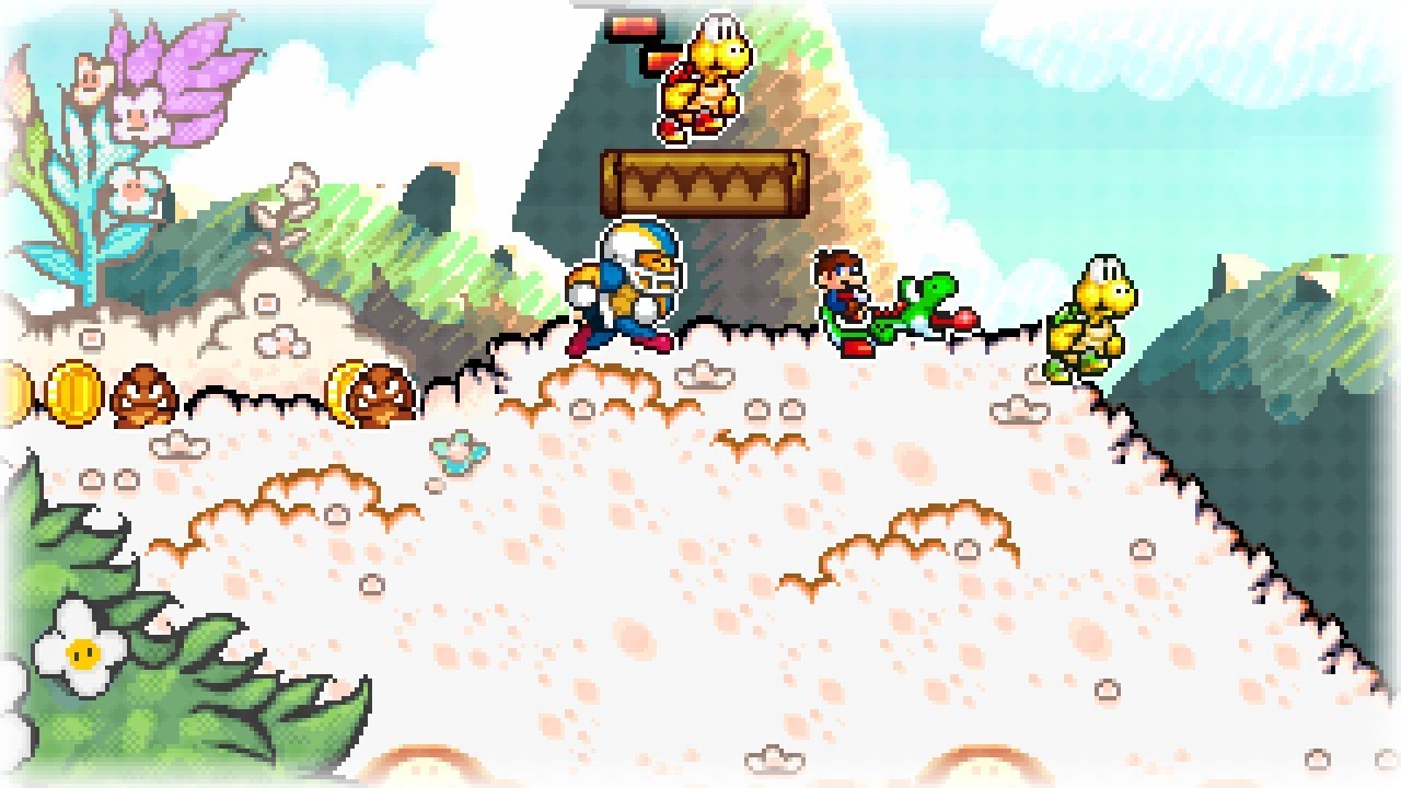 Super Mario UniMaker 1.S.2 - [Custom Level] - Yoshi's Island 1-1 Beta Remake