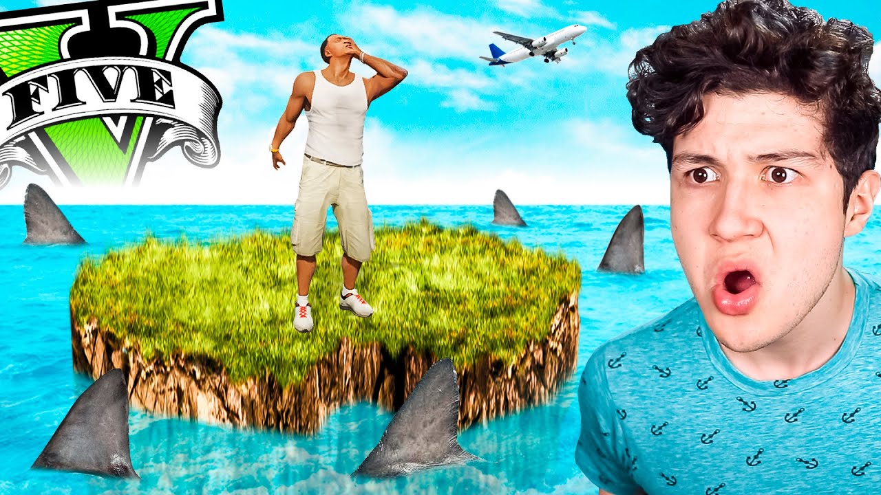 SOBREVIVIENDO a 100 TIBURONES en GTA 5! 😱🦈 (Mods)