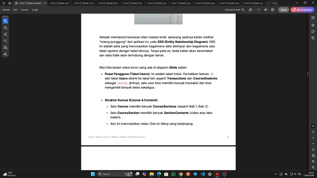 Ebook Laravel 12, Midtrans, Filament: Web Online Course