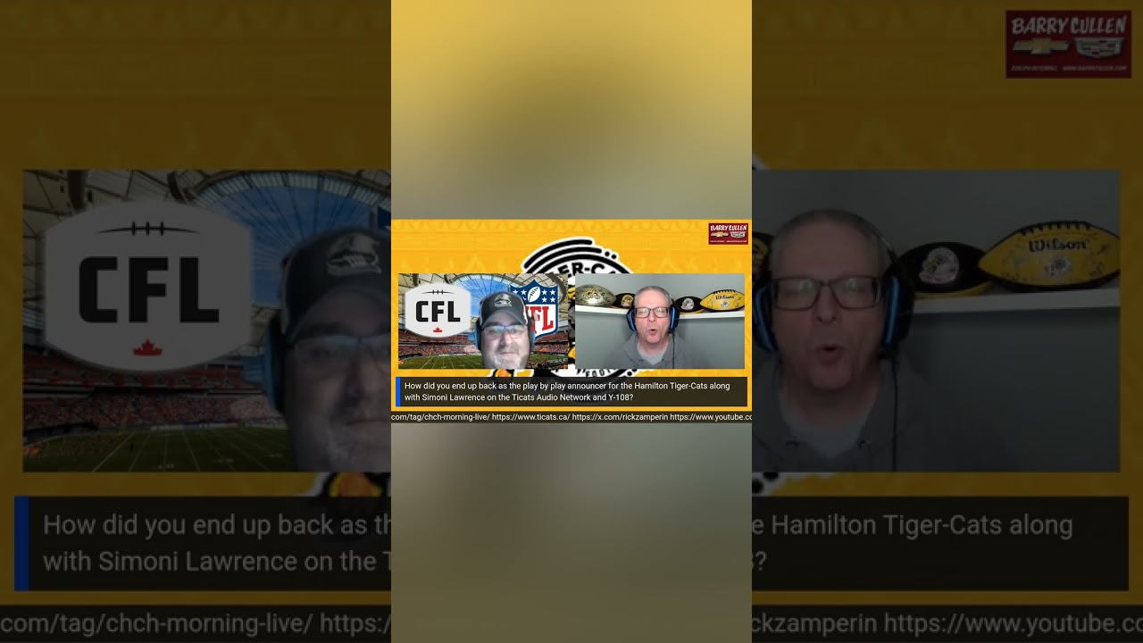 Rick Zamperin, is the Hamilton Tiger-Cats play by play announcer