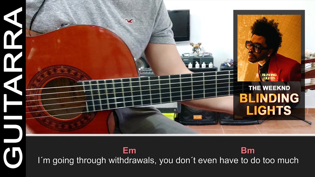 The Weeknd - Blinding Lights | Tutorial Guitarra  | Letra y Acordes | Tutorial en Español