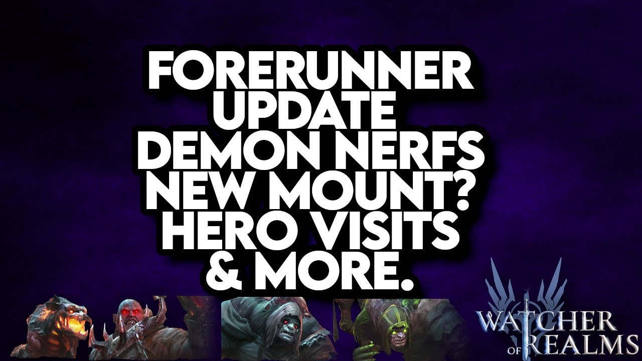 Update Announcement. Forerunner Server.