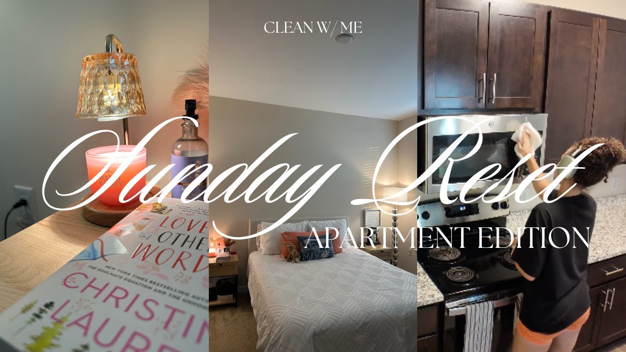 Apartment Reset (clean w/ me) 🛀🏾🧼🫧| summer cleaning| apartment edition| sunday reset|