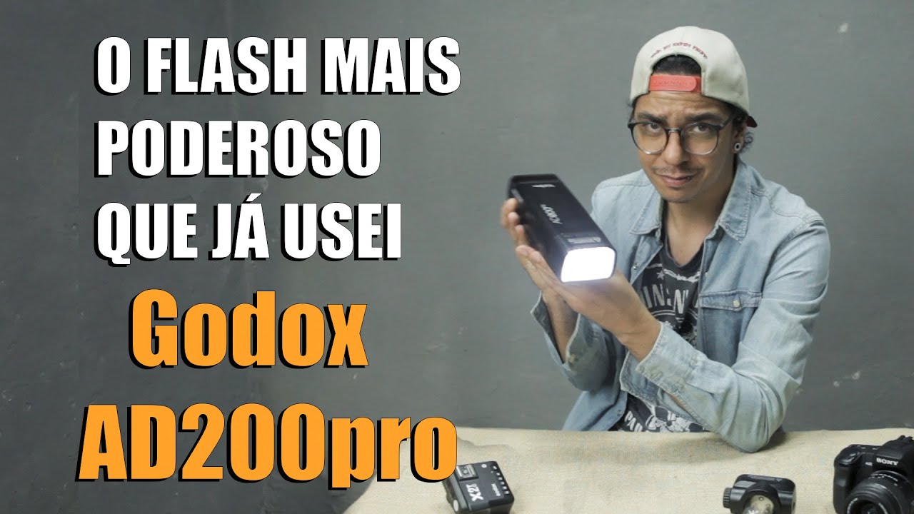 MELHOR FLASH QUE JÁ USEI (GODOX AD200PRO)