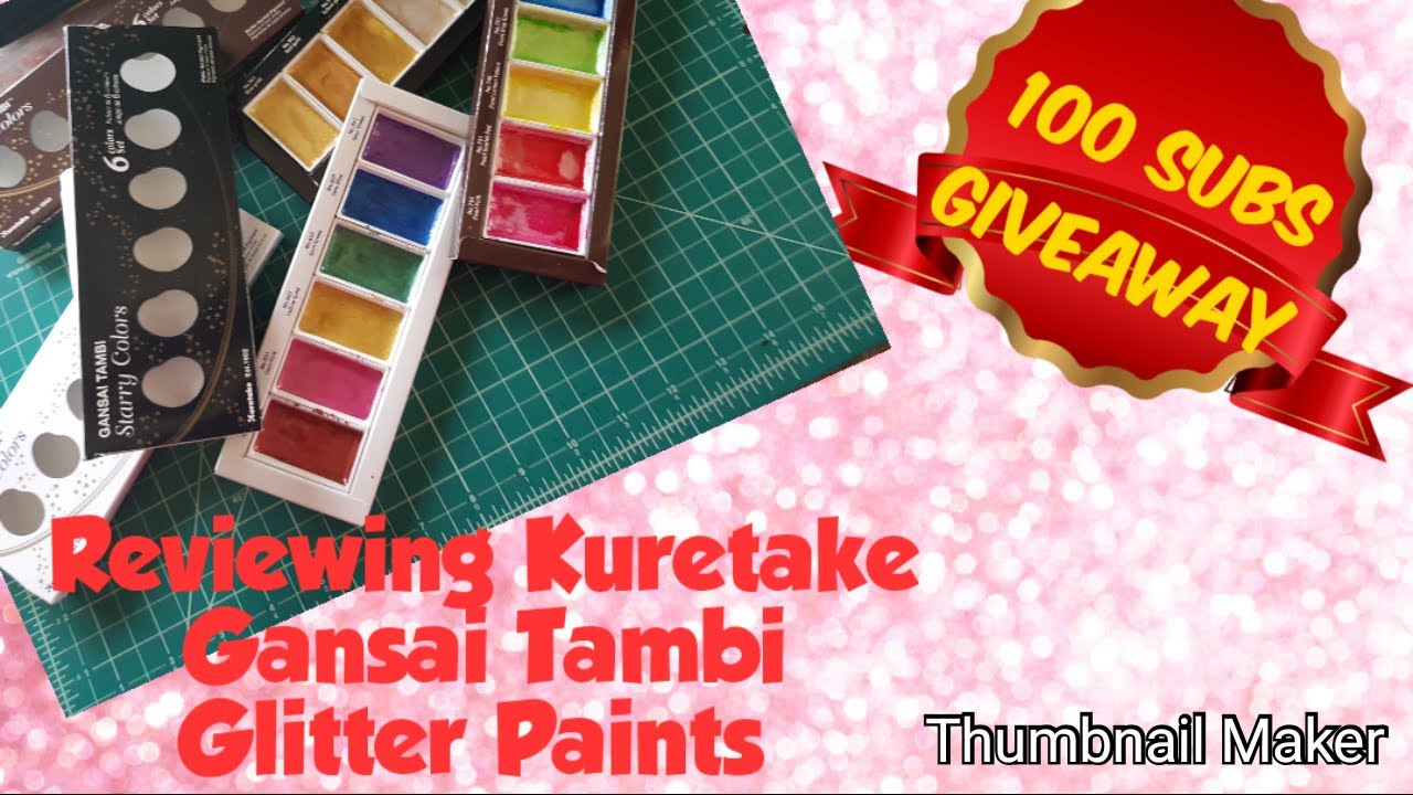 Review and Compare Gansai Tambi Starry, Pearl and Gem Color