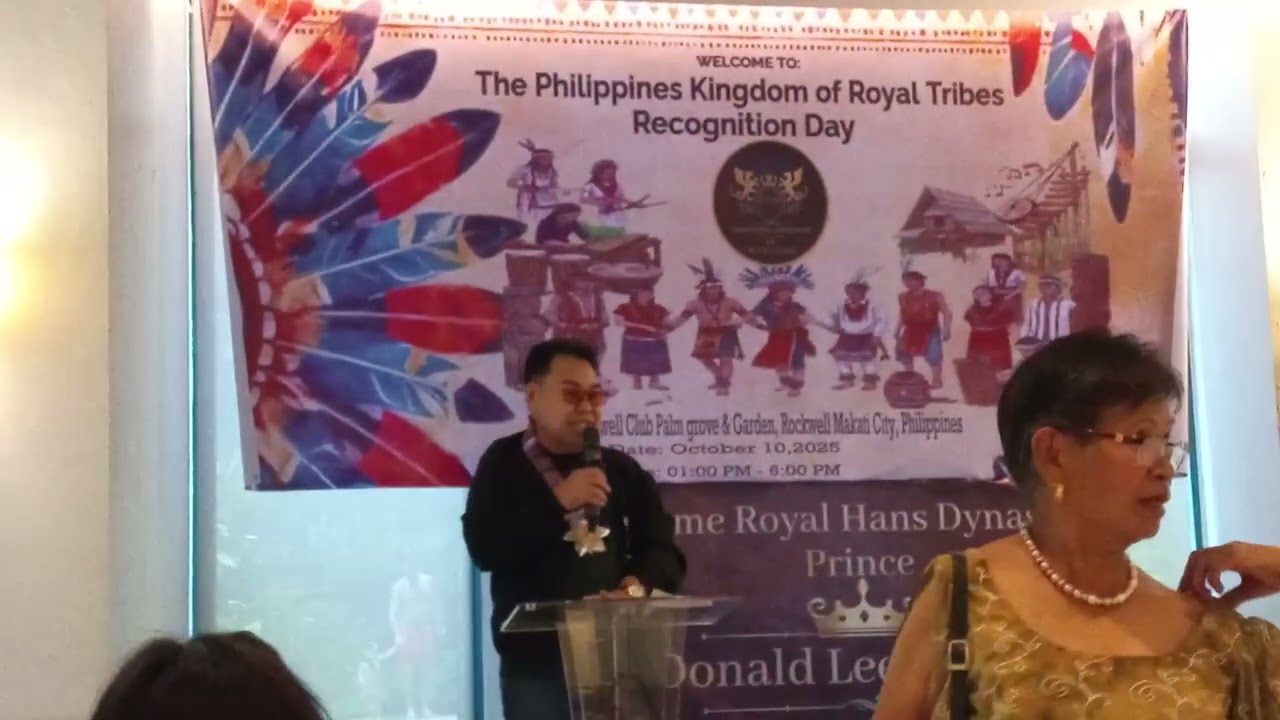 Dr Ronald Adamat, TedurayTribe @The Philippines Kingdom of Royal Tribes Recognition Day 2025
