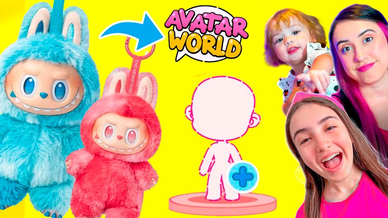 REVELANDO COMO CRIAR os LABUBUS no Avatar World! Filha Também Joga