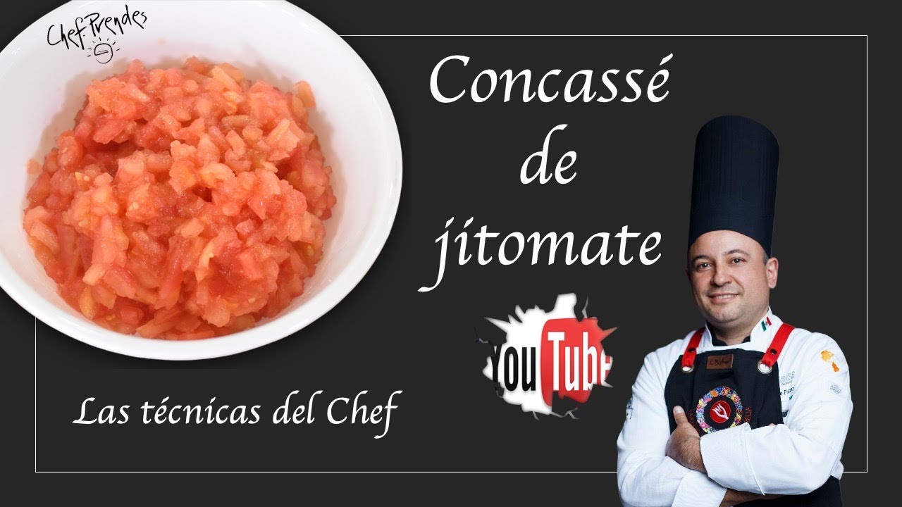 Como hacer Concasser o CONCASSÉ de tomate. Técnica culinaria explicada paso a paso