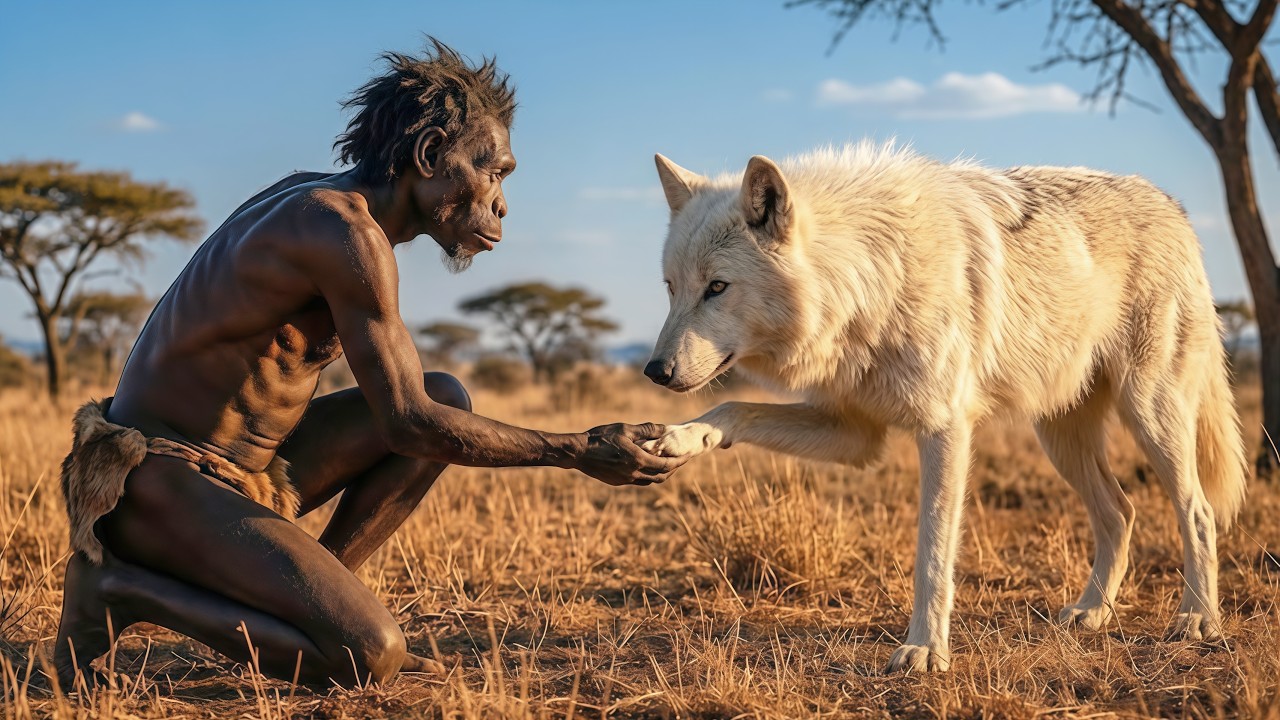 Prehistoric Survival Story | Early Human Saves an Injured Wolf