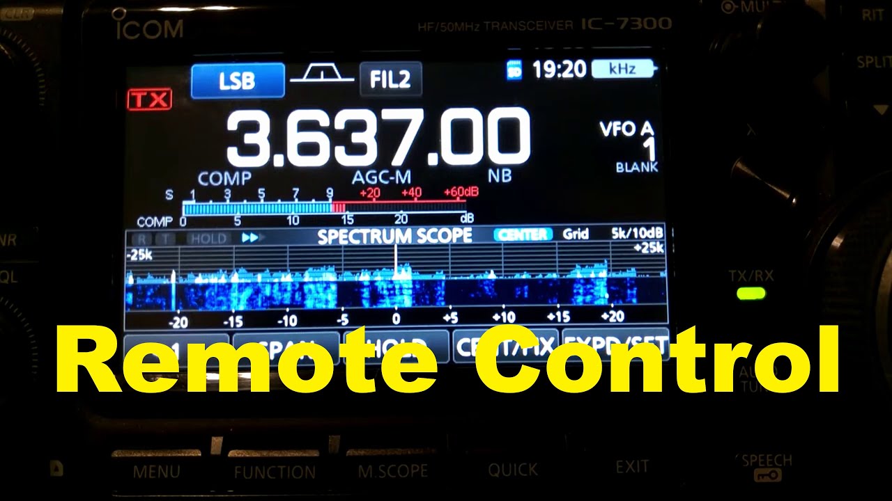 Funkbetrieb Remote Control 80m-Runde - Funken auf dem 80m Amateurfunkband!