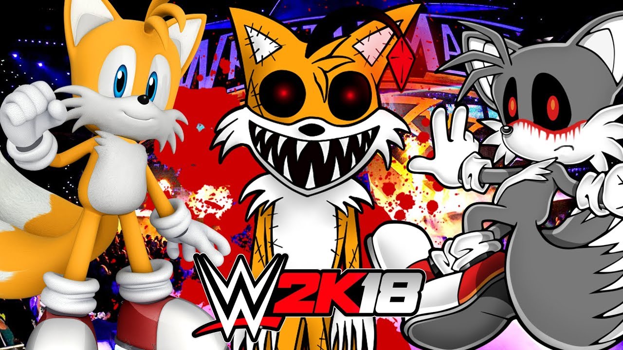 TAILS vs TAILS.EXE vs TAILS DOLL | WWE 2K18
