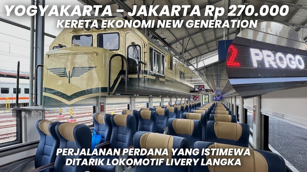 RECOMMENDED PULANG LIBURAN DARI JOGJA KE JAKARTA‼️Trip Perdana KA Progo Ekonomi New Generation