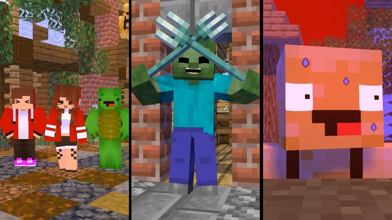 Ha hA Ha hA Ha hA Ha hA Zombie vs Villag | Minecraft Mix #minecraft