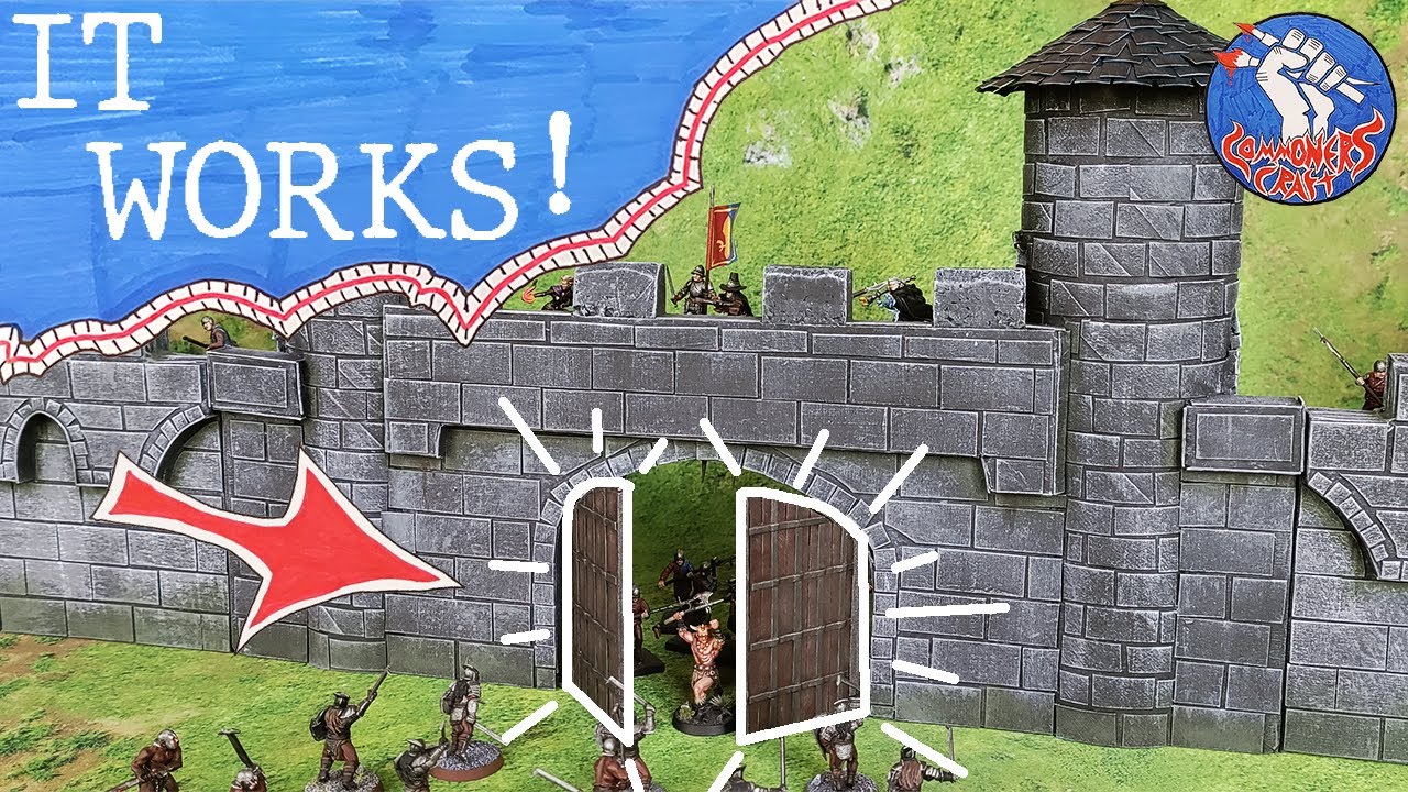 How to make a Gatehouse from CARDBOARD/TRASH for D&D & Wargaming | Castle Part Three