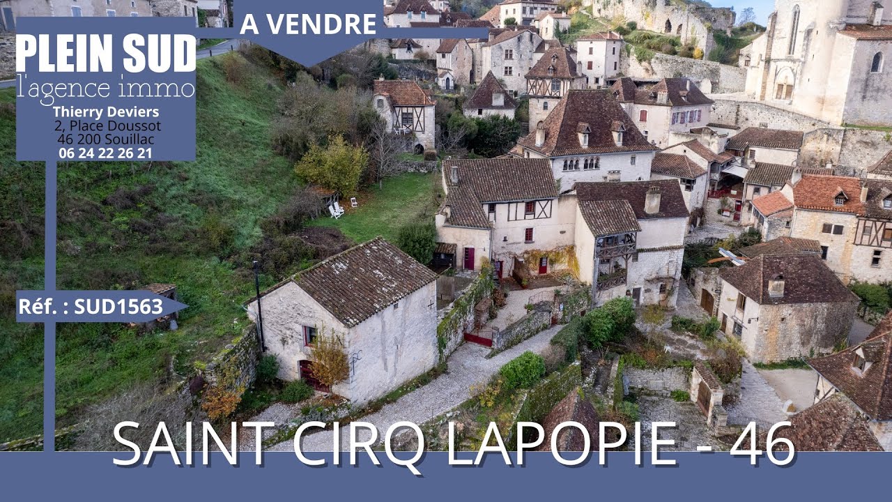 Plein Sud l'Agence Immo - Maison à vendre - SAINT CIRQ LAPOPIE (46) - 748 800€ FAI - Réf : SUD1563