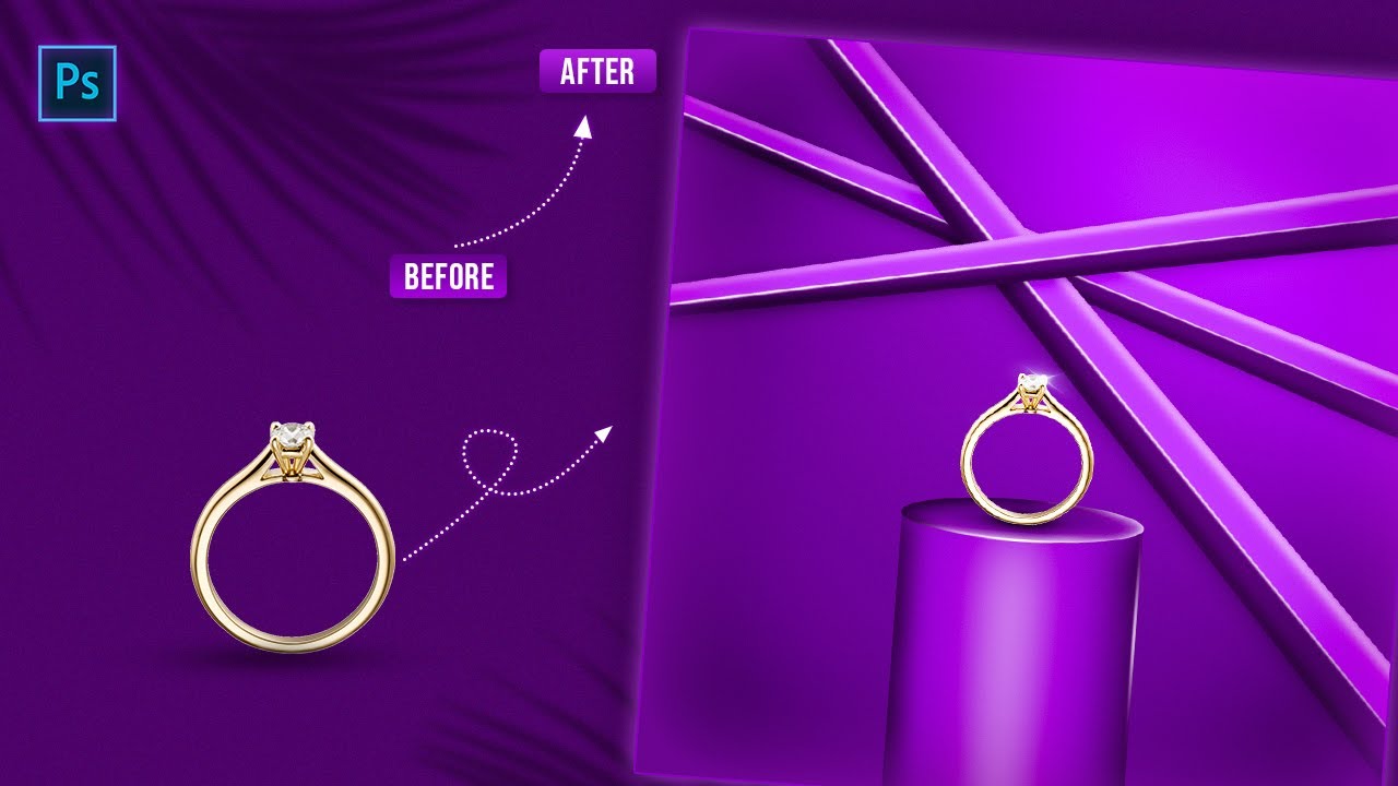 Creative Ring Manipulation in Photoshop | Jewellery Social Media Post Design | Photoshop tutorial