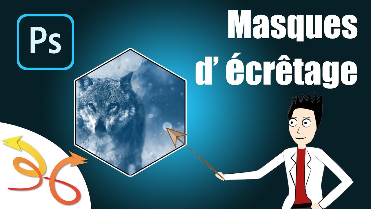[ TUTO ] Photoshop : mettre une image dans une forme ou un texte avec un masque d'écrêtage