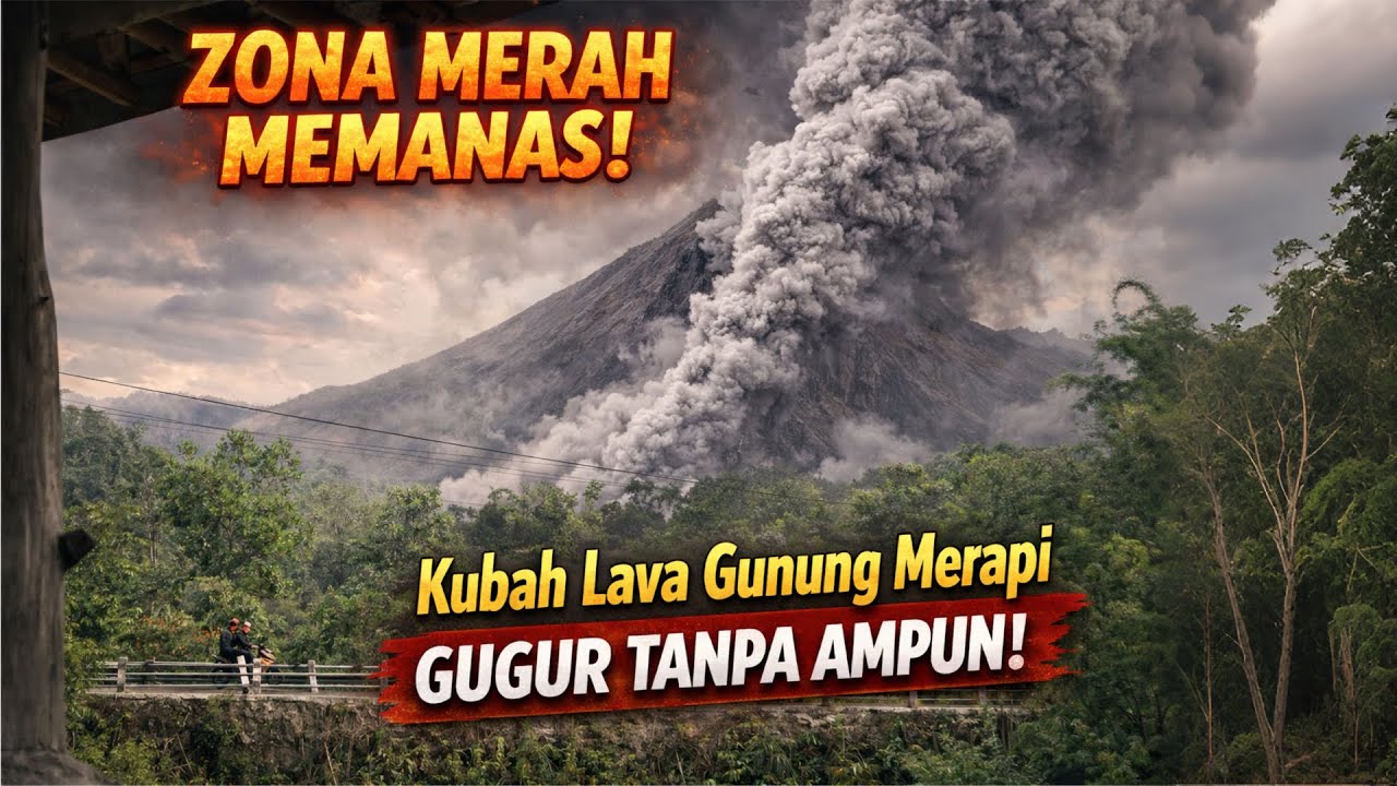 ZONA MERAH MEMANAS! Kubah Lava Gunung Merapi Gugur Tanpa Ampun!