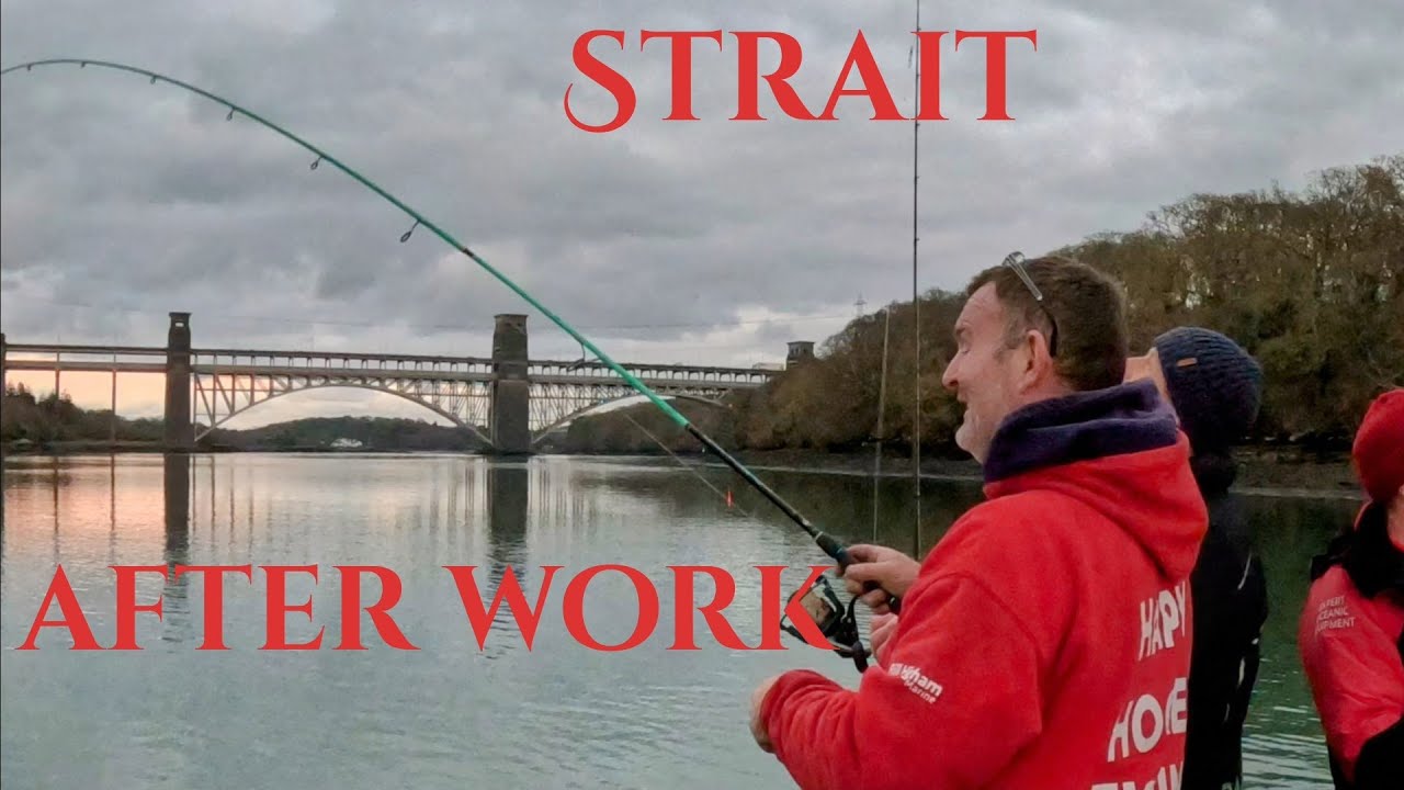 Anglesey cod/bass fishing on the Menai strait with @highamsimon and  Tommy the turd