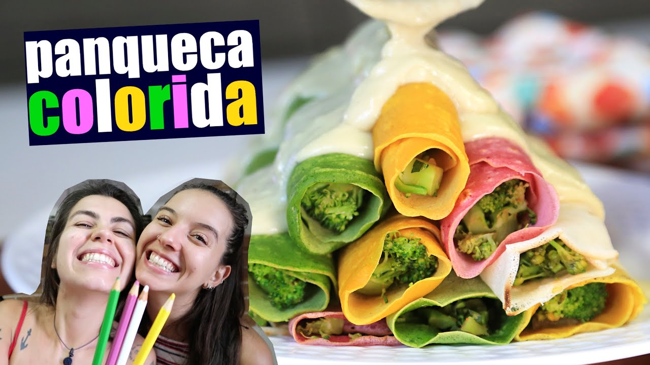 PANQUECA COLORIDA COM MOLHO BRANCO | VEGANA | TNM Vegg