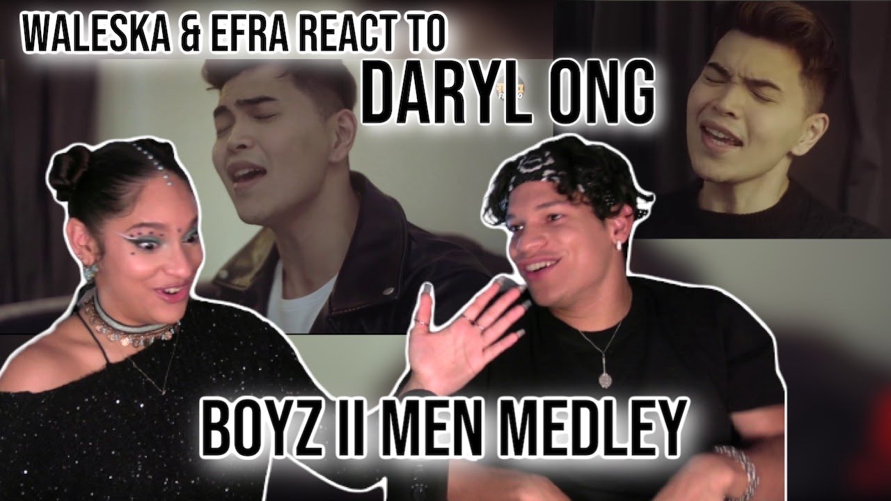 Waleska & Efra react to Boyz II Men Medley - Daryl Ong | REACTION