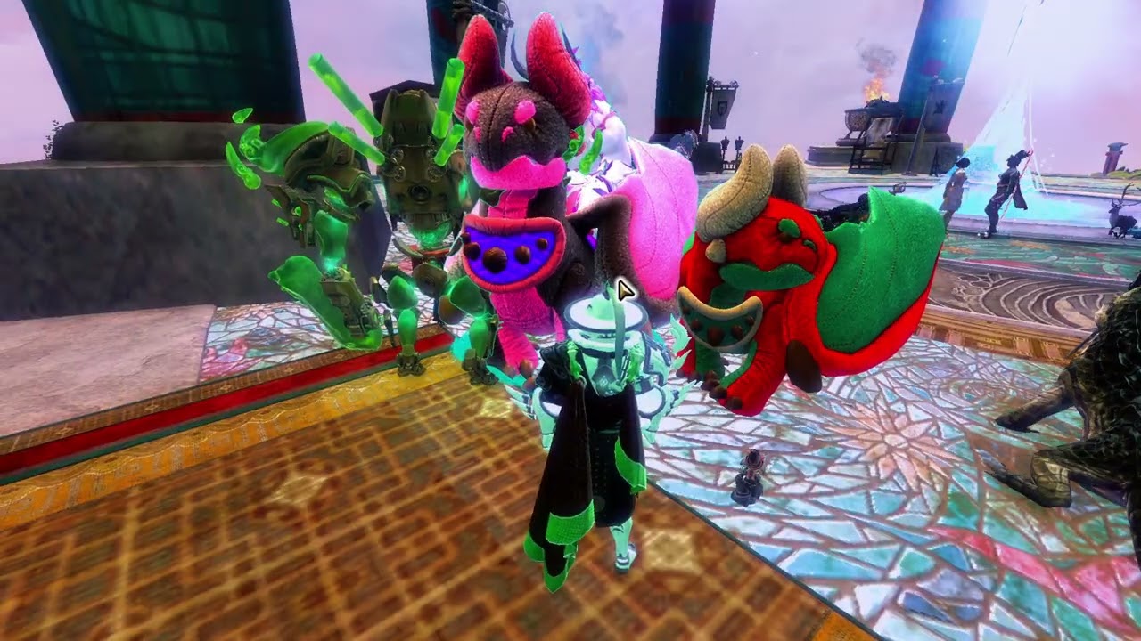 GW2 | New SKYSCALE PLUSHY Skin Showdown - Wintersday