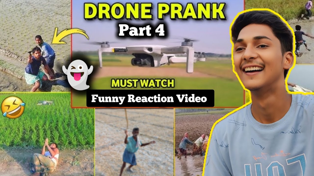 Drone Prank Video Part 4 😂 || drone prank with villagers | drone prank in village | drone reaction