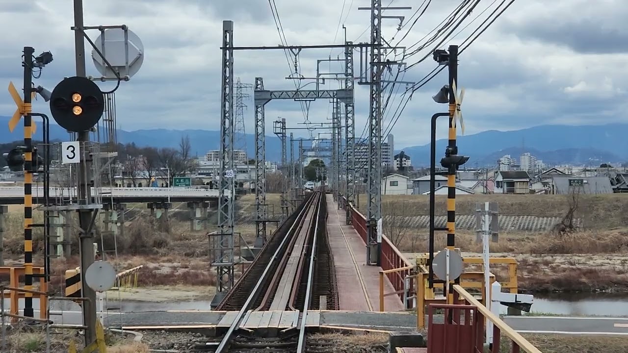 近鉄道明寺線。柏原駅から道明寺駅。前面展望