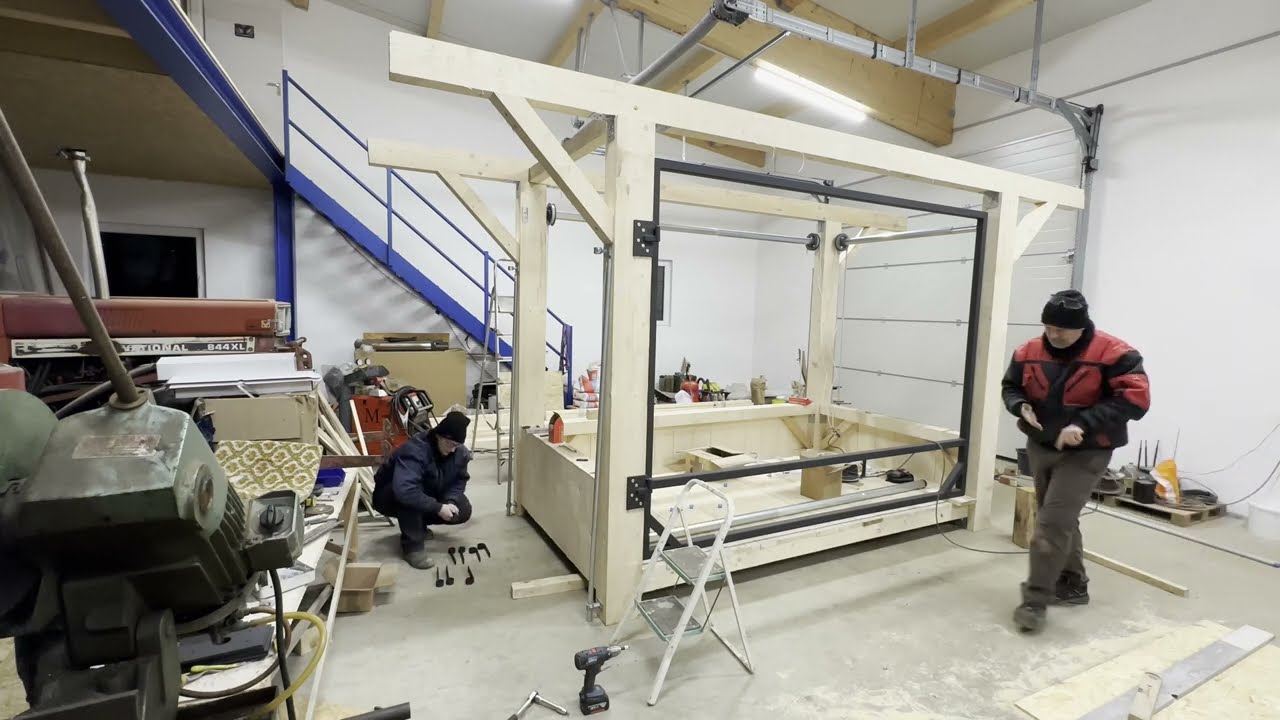 Zeitgesteuerte Heuraufe bauen für Pferde | Teil 2 | #4k  | #diy | #horse