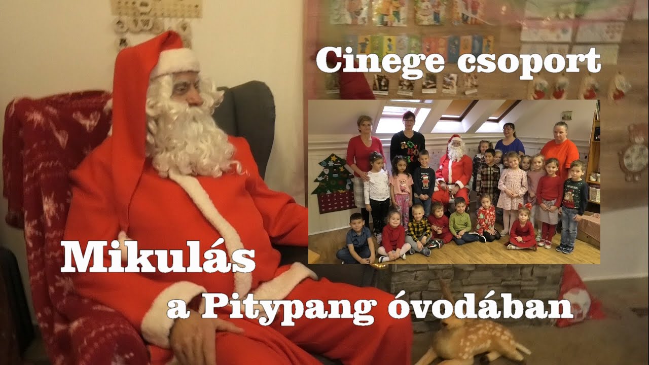 Mikulás a hernádi Pitypang óvoda Cinege csoportban 2024
