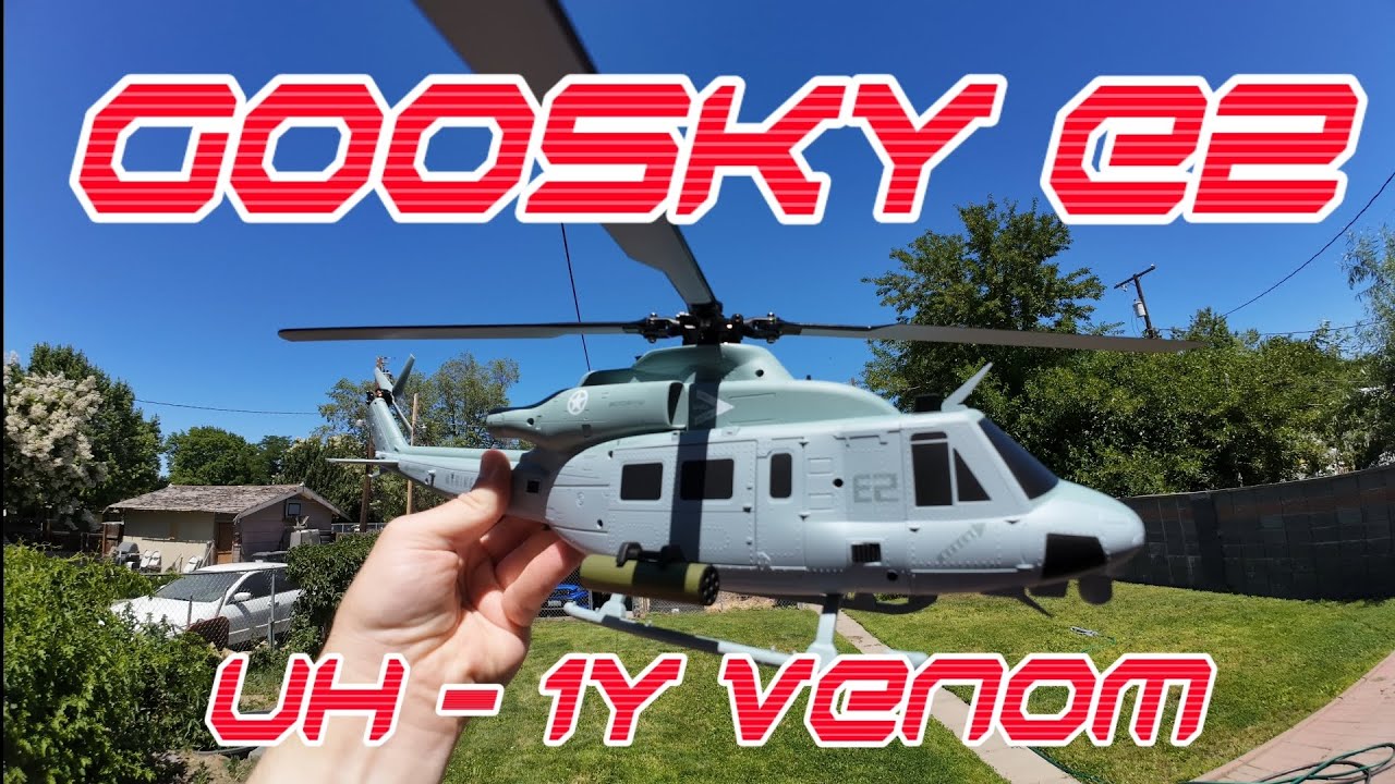 GOOSKY E2, UH-1Y VENOM, Scale RC Huey Helicopter #goosky #rchelicopter #hueyheli