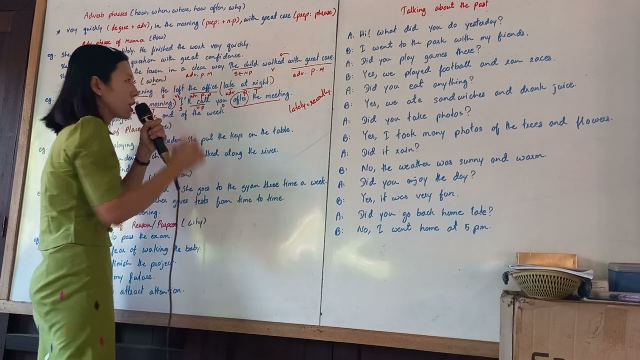 Grammar - (5) types of Adverb phrases, Day 3, Week 3, Summer English class