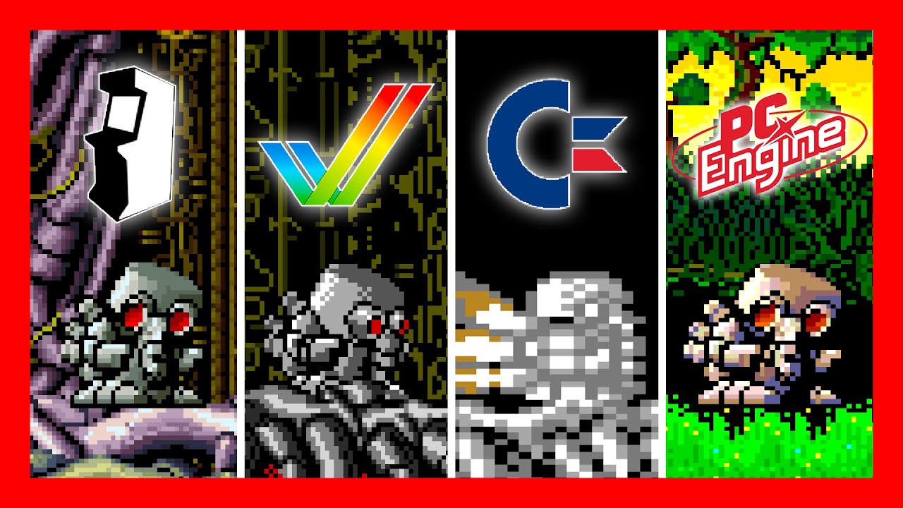 Atomic Robo-Kid 🔥Versions comparison 🔥 Arcade, Amiga, Atari ST, C64, Genesis, X68000 and more