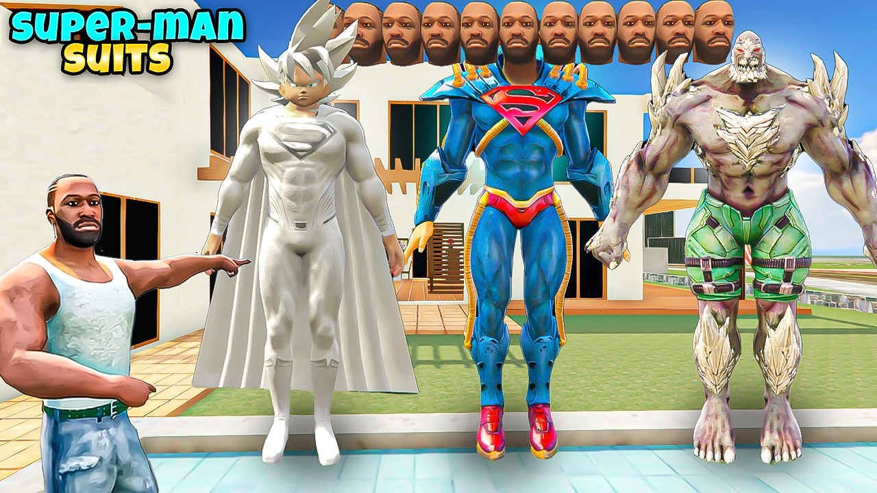😱 Stealing Every SUPERMAN SUIT In INDIAN BIKES DRIVING 3D
