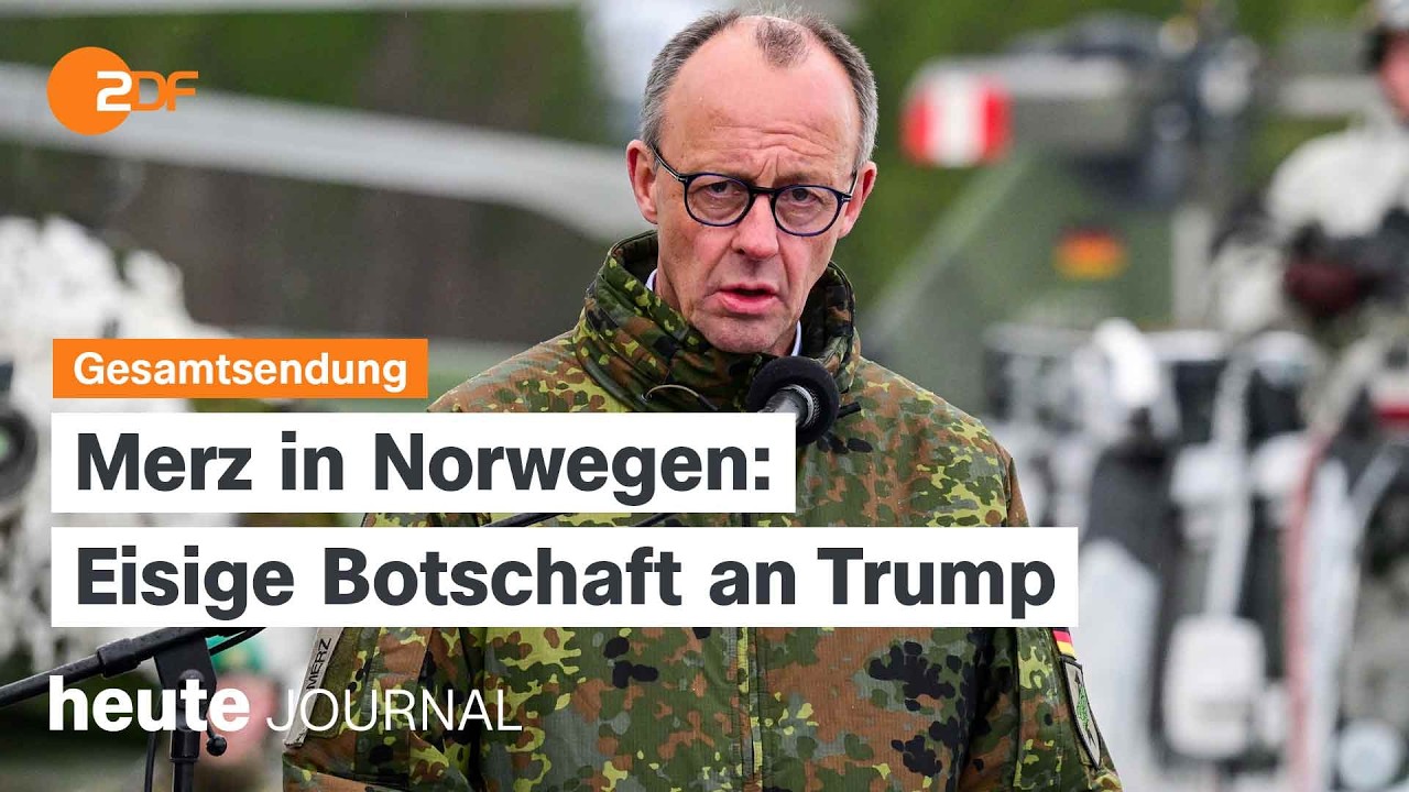 heute journal vom 13.03.2026 Kommende Landtagswahl in Rheinland-Pfalz, Friedrich Merz in Norwegen