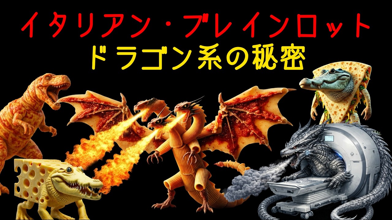 イタリアン・ブレインロットたちの秘密【カンネローニ・ドラゴーニ】【ゴルゴンジラ】【サイベロニ・ドラゴニ】