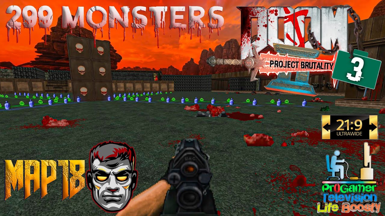 Project Brutality 3.0: Dark World Original Doom II + MEGA MONSTERS PACK - Map18