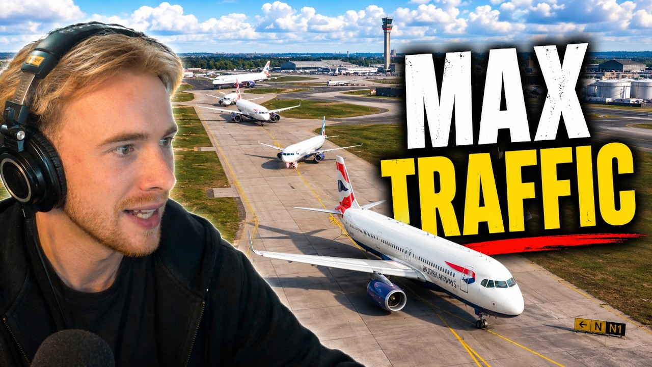 Can AI ATC Survive Heathrow RUSH HOUR?! | Microsoft Flight Simulator