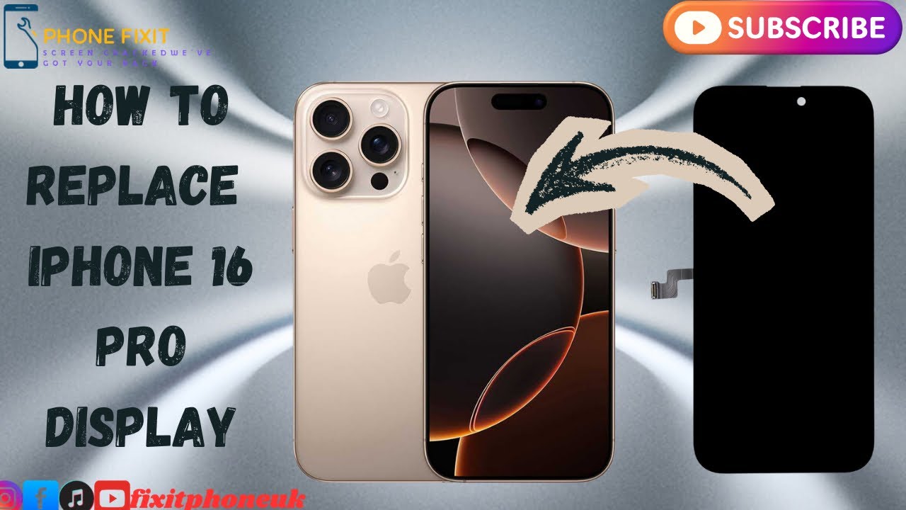 iPhone 16 Pro - How To Replace iPhone 16 Pro Display| Screen Is Shattered 