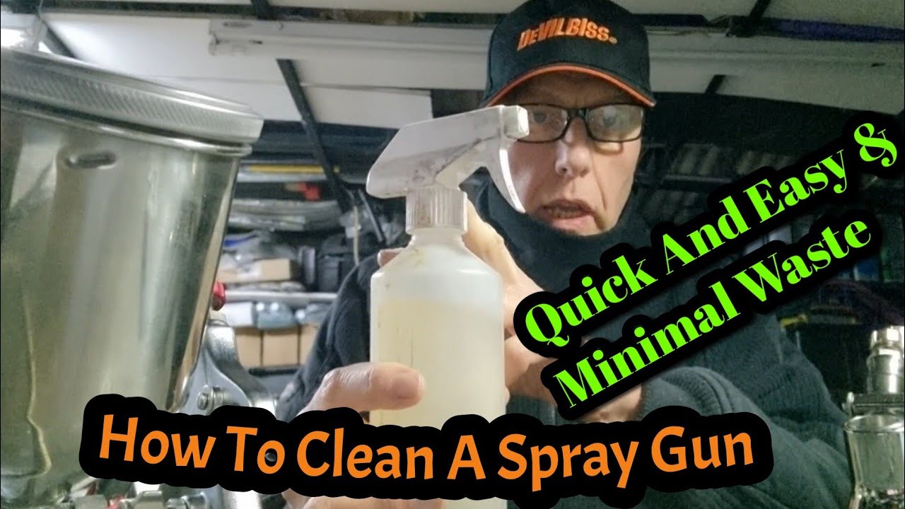 How To Clean A Paint Spray Gun,  Easily, Side Cup And Top Cup