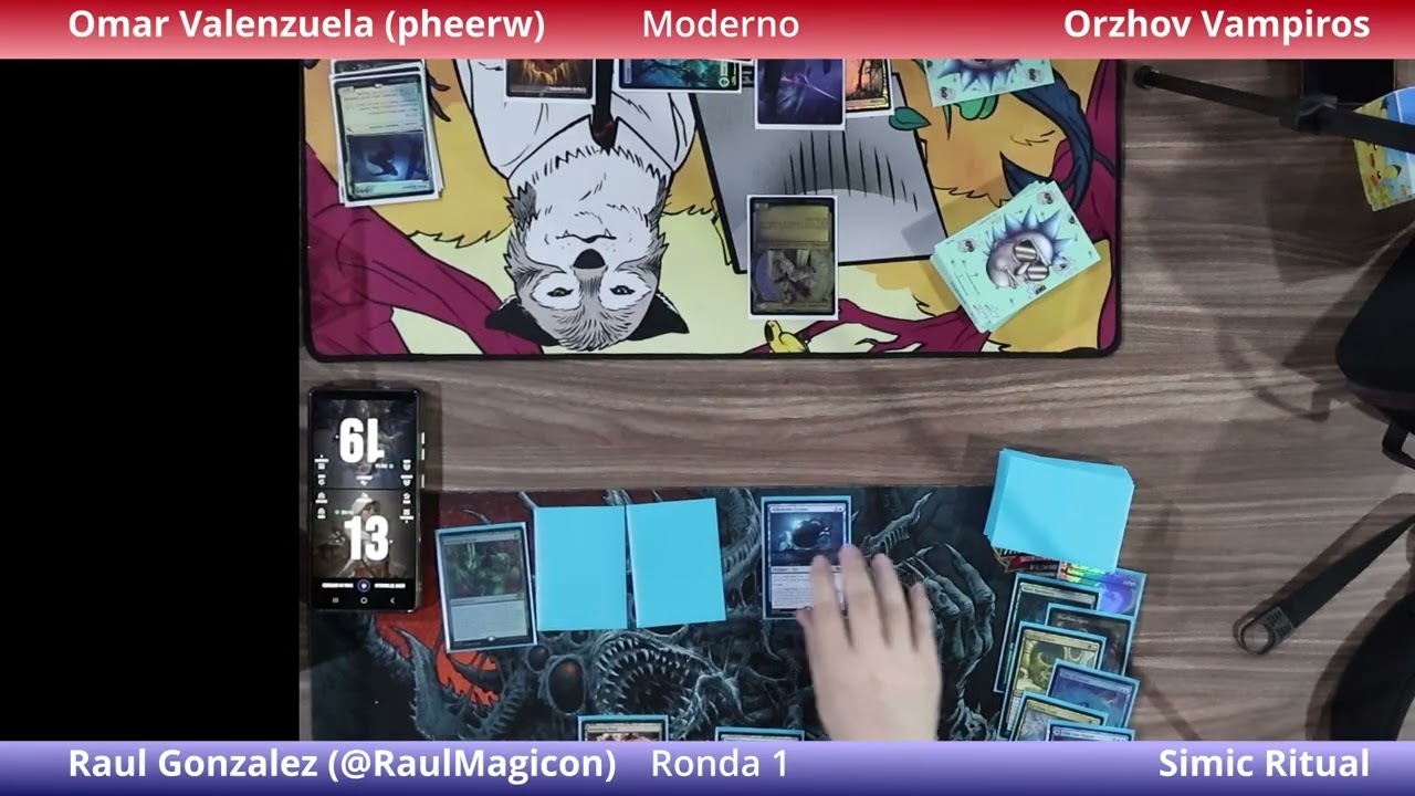 Ronda 1 Orzhov Vampiros @pheerw-mtg vs Simic Ritual @raulmtg 