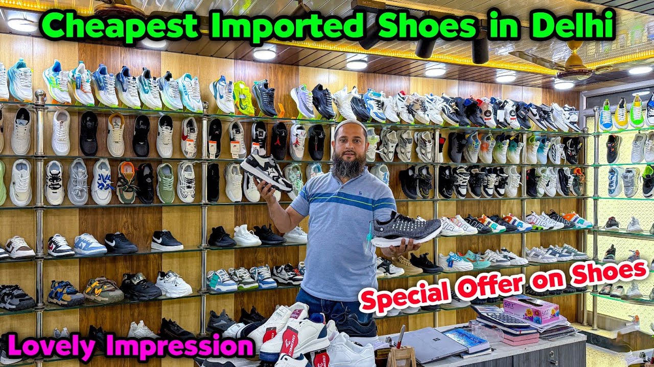 Cheapest Imported Shoes🤯😍| Shoes Wholesale Market in Delhi | Ballimaran Shoes Market