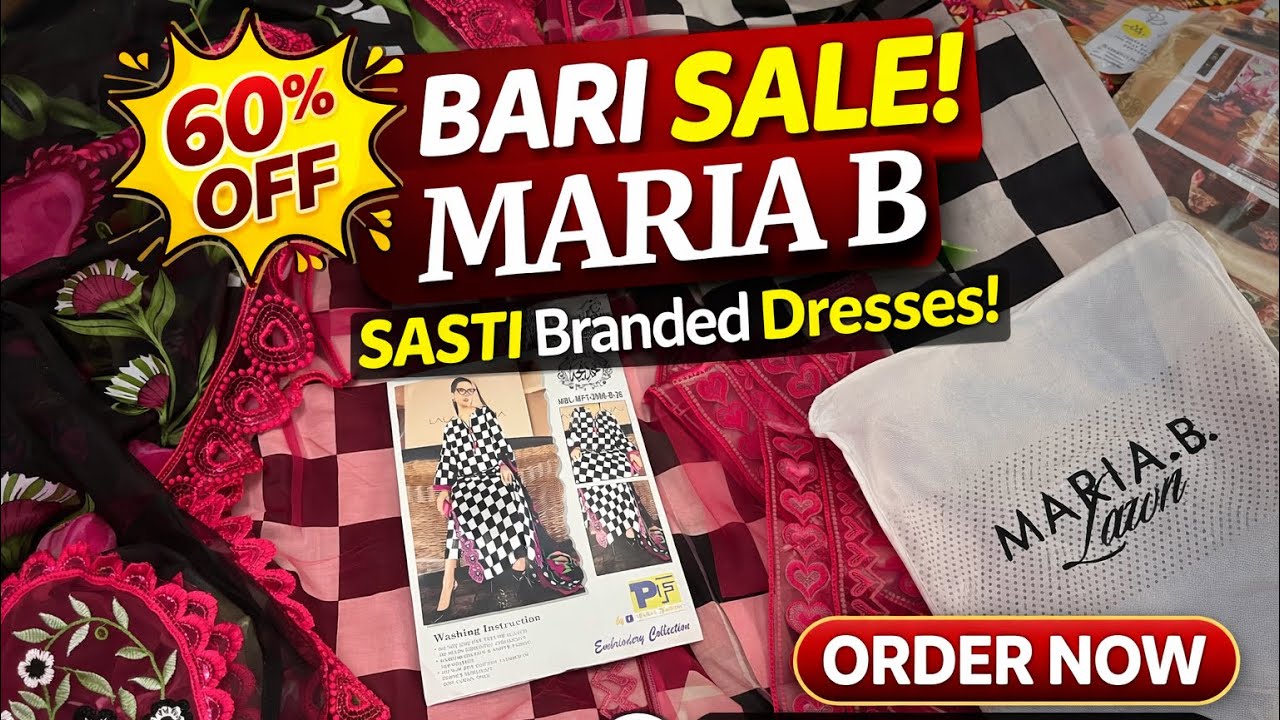 Maria B 60% OFF? Itni Sasti Branded Dresses! 😍 Lawn & Party Wear Sale