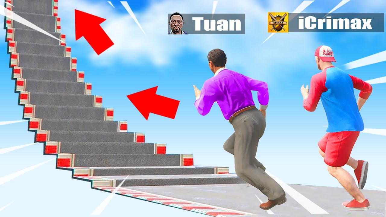 Tuan & iCrimax VERSUCHEN die ULTIMATIVE TREPPE in GTA 5 RP