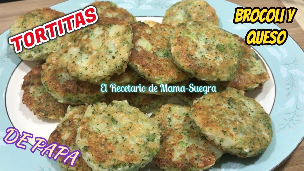 TORTITAS DE PAPA, BROCOLI Y QUESO/COMIDA SALUDABLE/COMO HACER